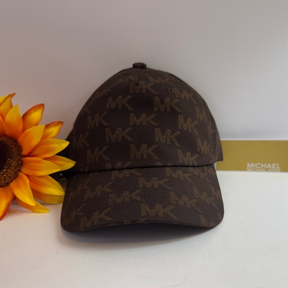 Michael Kors Dark Brown Monogram Cap - Picture 1 of 5